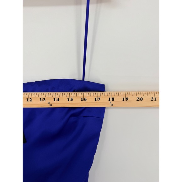 Ramy Brook Lisa Strapless Cowl Neck Draped Midi Dress Cobalt Blue Size 10 NEW - Picture 7 of 13